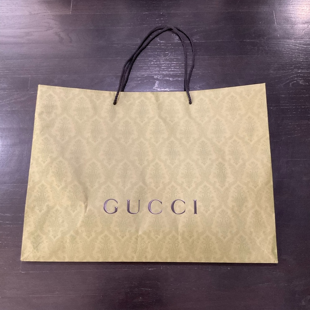 EXTRA‎ LARGE GUCCI GREEN SHOPPING BAG